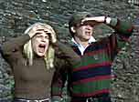 Simon MacCorkindale with Linda Hamilton